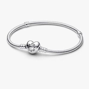 Pandora Silver Heart Clasp Bracelet